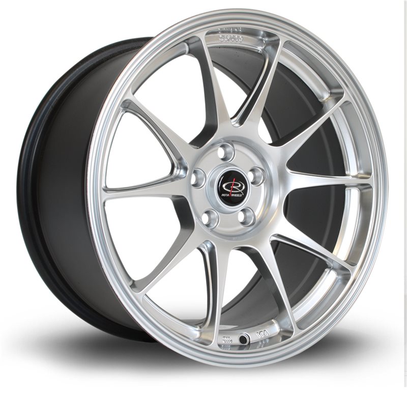 Rota Titan 17x9" 5x110 ET30, Gris Argenté / Poli