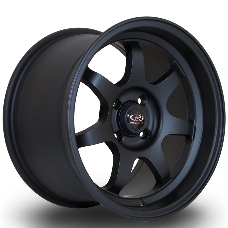 Rota K7 15x9" 4x100 ET36, Noir Mat