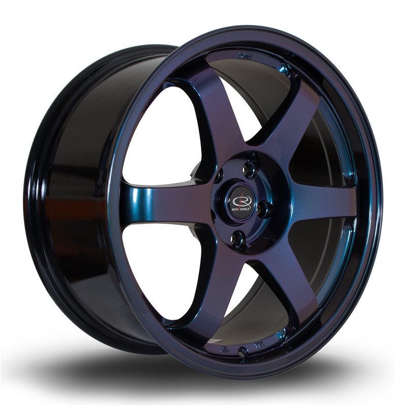 Rota Grid 18x8.5" 5x110 ET35, Chrome / Titane