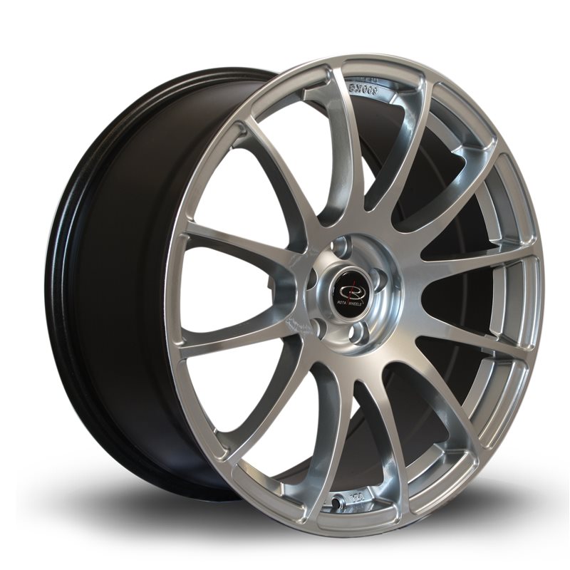 Rota PWR 18x8.5" 5x100 ET38, Gris Argenté