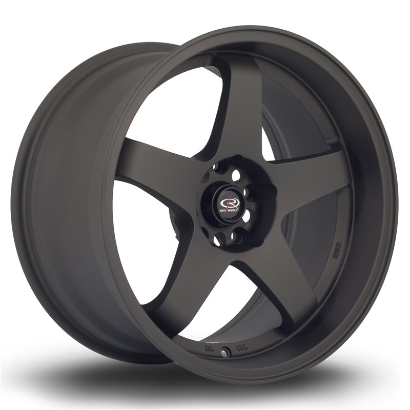 Rota GTR-D 18x10" 5x114.3 ET12, Noir Mat