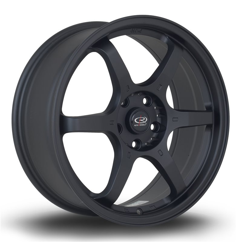 Rota GR6 18x7.5" 5x114.3 ET45, Noir Mat