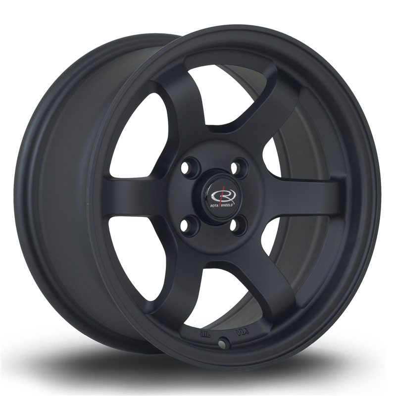 Rota Grid Max 15x7" 4x100 ET20, Noir Mat