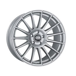 OZ Superturismo Dakar 21x11.5" 5x112 ET38, Gris Argenté Mat, Lettres Noires