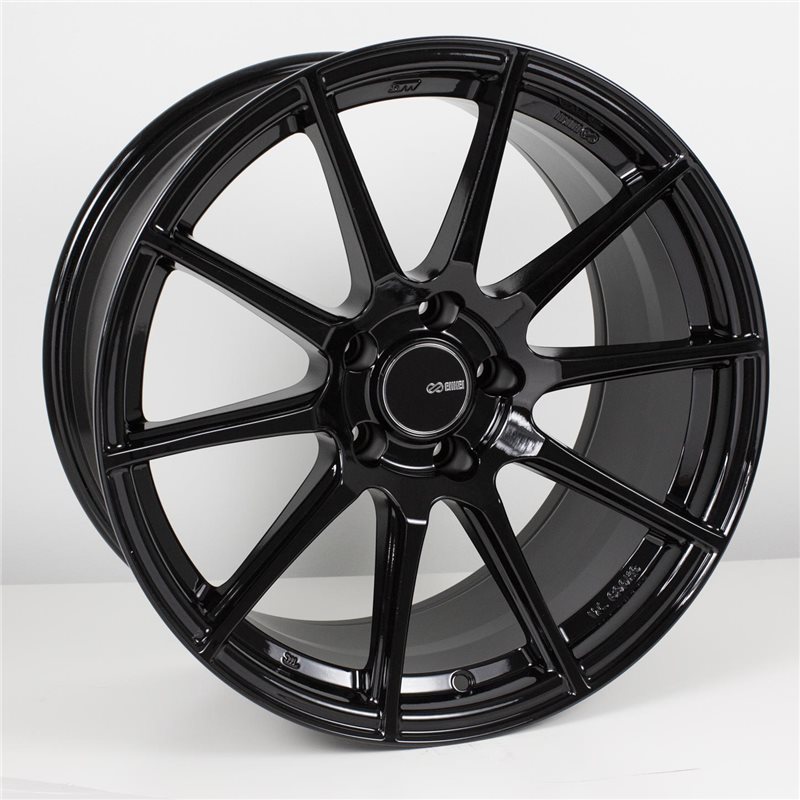 TS10 18x8 ET45 5x100 72.6, Noir Brillant