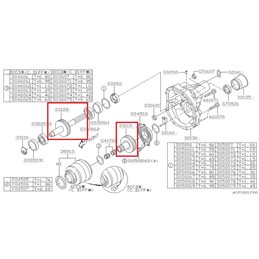 Kit Conversion Ratio Final Court BV6 Non DCCD SUBARU 3.90 vers 4.44