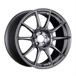 SSR GTX01 18x9.5 5x114.3 15mm Argent Foncé