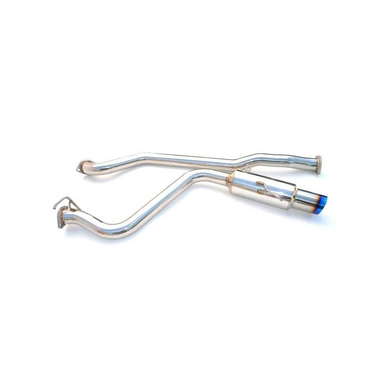 Silencieux et intermédiaire N1 RACING Single Titan 76mm INVIDIA STI 2015-2021
