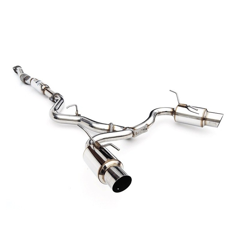 Silencieux et intermédiaire N1 76mm INVIDIA WRX/STI 2008-2014 - 5 portes