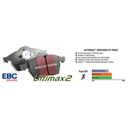 Plaquettes de Frein Avant EBC Ultimax Impreza 1.6 de 2000 à 2002 (DP1138)