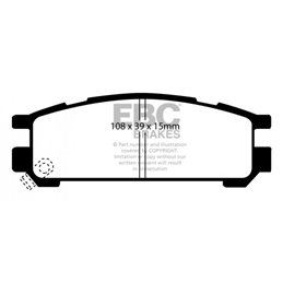 Plaquettes de Frein Arrière EBC BlueStuff Impreza 2.0 Turbo de 1994 à 1996 (DP5821NDX)