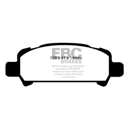 Plaquettes de Frein Arrière EBC BlueStuff Forester 2.0 Turbo de 2002 à 2004 (DP51293NDX)