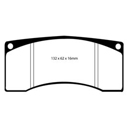 Plaquettes de Frein Avant EBC RedStuff Impreza 2.0 Turbo (Prodrive P1 Alcon) (DP3016C)