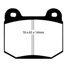 Plaquettes de Frein Arrière EBC RedStuff Impreza 2.5 Turbo (RB320) de 2006 à 2007 (DP31537C)