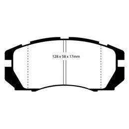 EBC BlueStuff Front Brake Pads Legacy 2.0 Turbo (BC5)  from 1992 to 1994 (DP5966NDX)