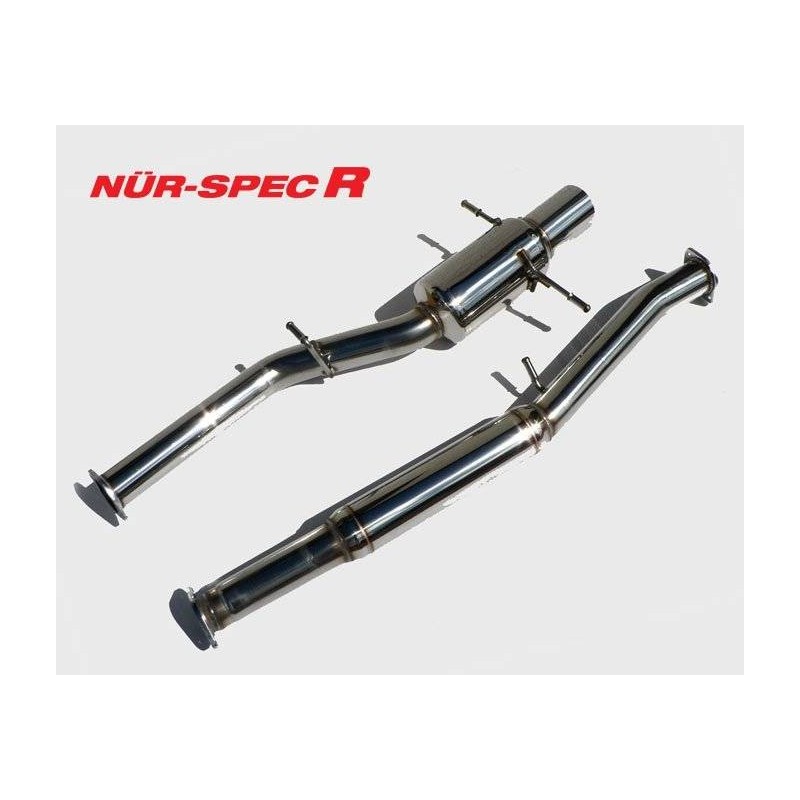 Silencieux et intermédiaire BLITZ Nur Spec R 
WRX/STI 2001-2007 Euro