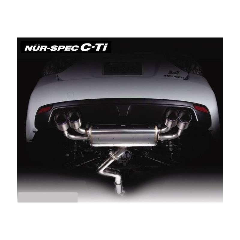 Silencieux et intermédiaire BLITZ Nur Spec C-Ti 
STI 2008-2014
