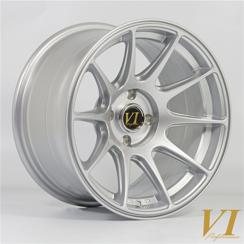 Rota BDR 15x8.25" 4x100 ET0, Gris Argenté
