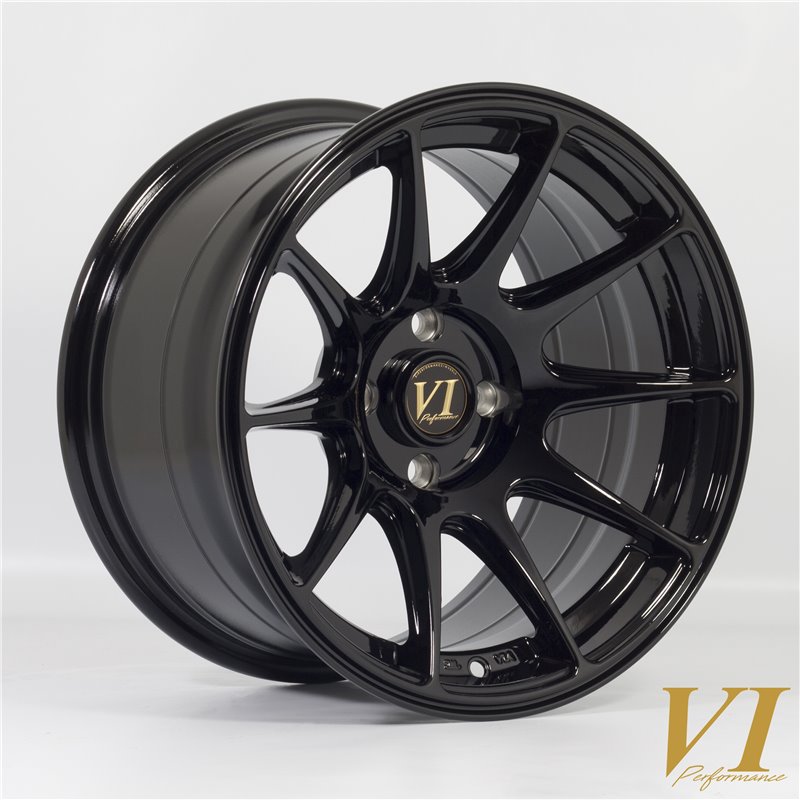 Rota BDR 15x8.25" 4x100 ET0, Noir Brillant