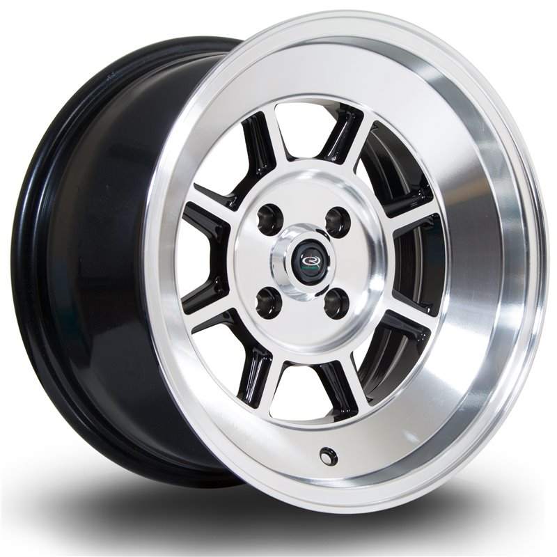 Rota BM8 15x8" 4x100 ET10, Gris Argenté / Poli