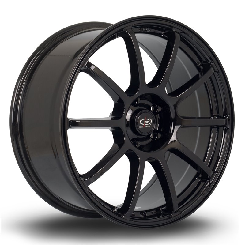 Rota Force 18x8.5" 5x108 ET42, Noir Brillant