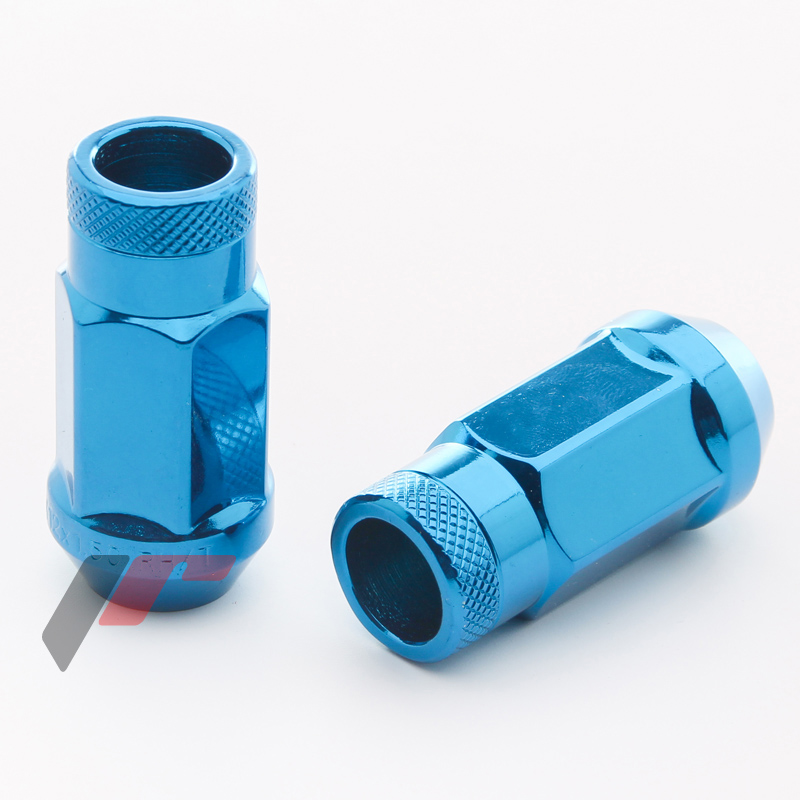 Ecrous JN1 Bleus en Acier Forgé M12x1.5 (Pack de 20)