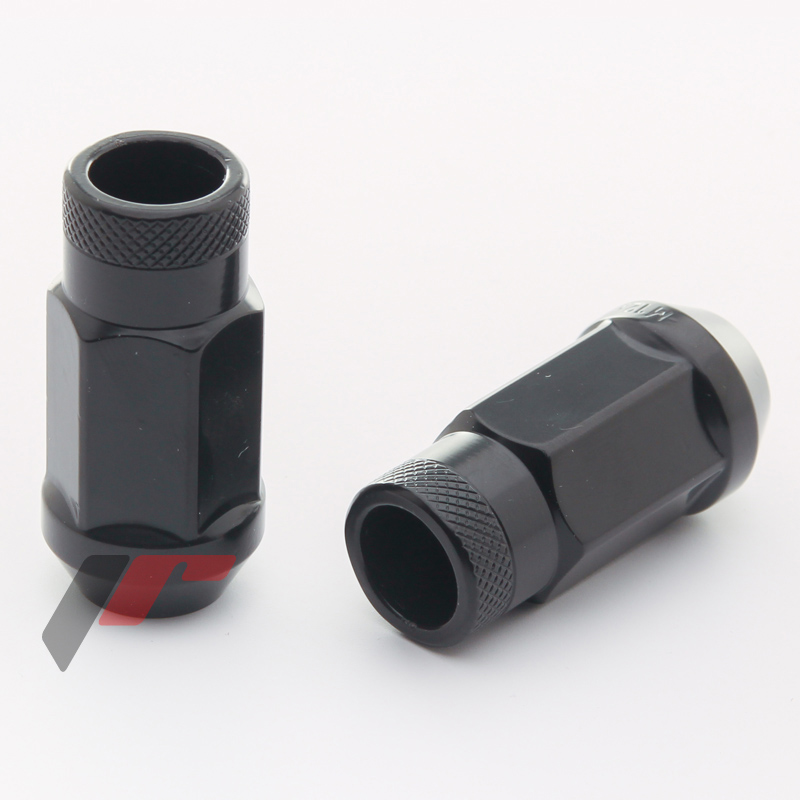 Ecrous JN1 Noirs en Acier Forgé M12x1.5 (Pack de 20)