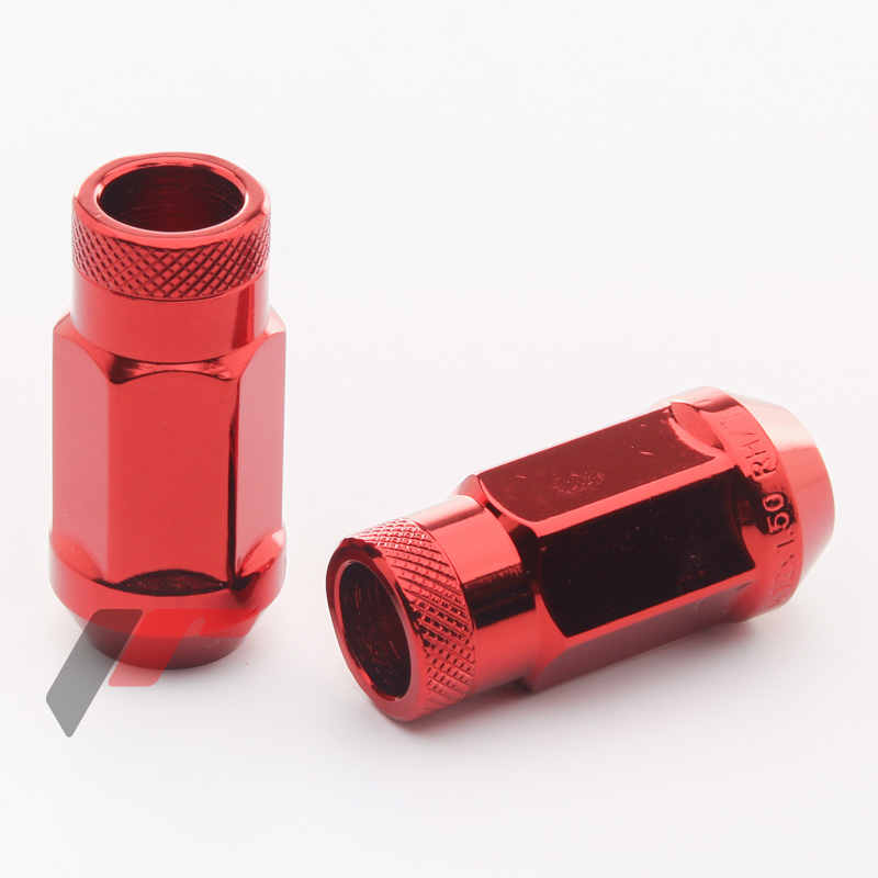 Ecrous JN1 Rouges en Acier Forgé M12x1.5 (Pack de 20)