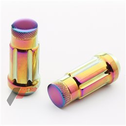 Ecrous JN3 "Look Titane" en Acier Forgé M12x1.25 (Pack de 20)