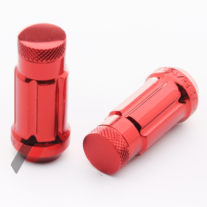 Ecrous JN3 Rouges en Acier Forgé M12x1.25 (Pack de 20)
