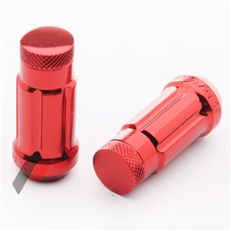 Ecrous JN3 Rouges en Acier Forgé M12x1.5 (Pack de 20)