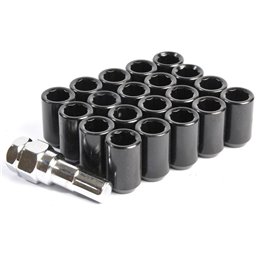 Ecrous M12x1.5 | Renforcés, Noirs, Empreinte Interne (Pack de 20)