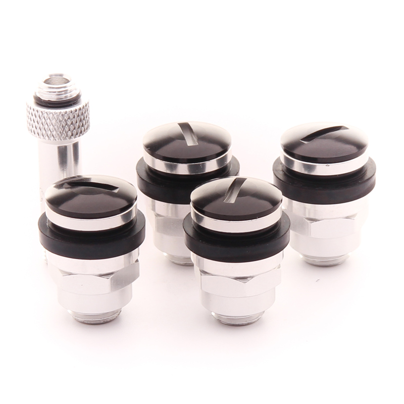 Valves Plates en Aluminium - Noires (lot de 4)