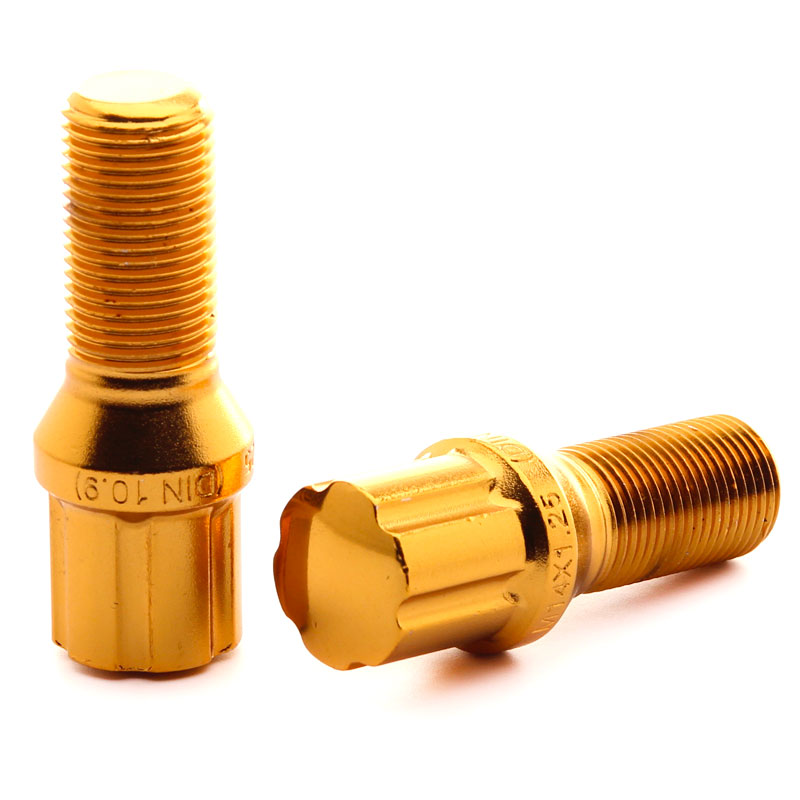 Vis de Roue JB1 Dorées M12x1.25 (Pack de 20)