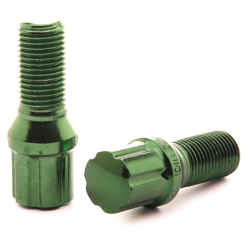 Vis de Roue JB1 Vertes M12x1.25 (Pack de 20)
