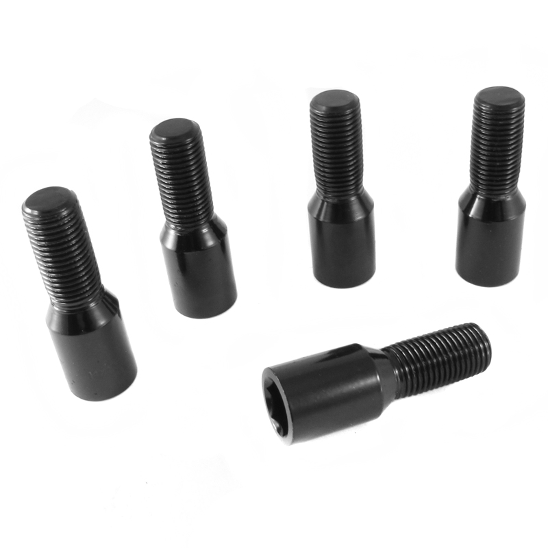 Vis de Roue Noires à Empreinte Interne M12x1.5 (Pack de 10) 