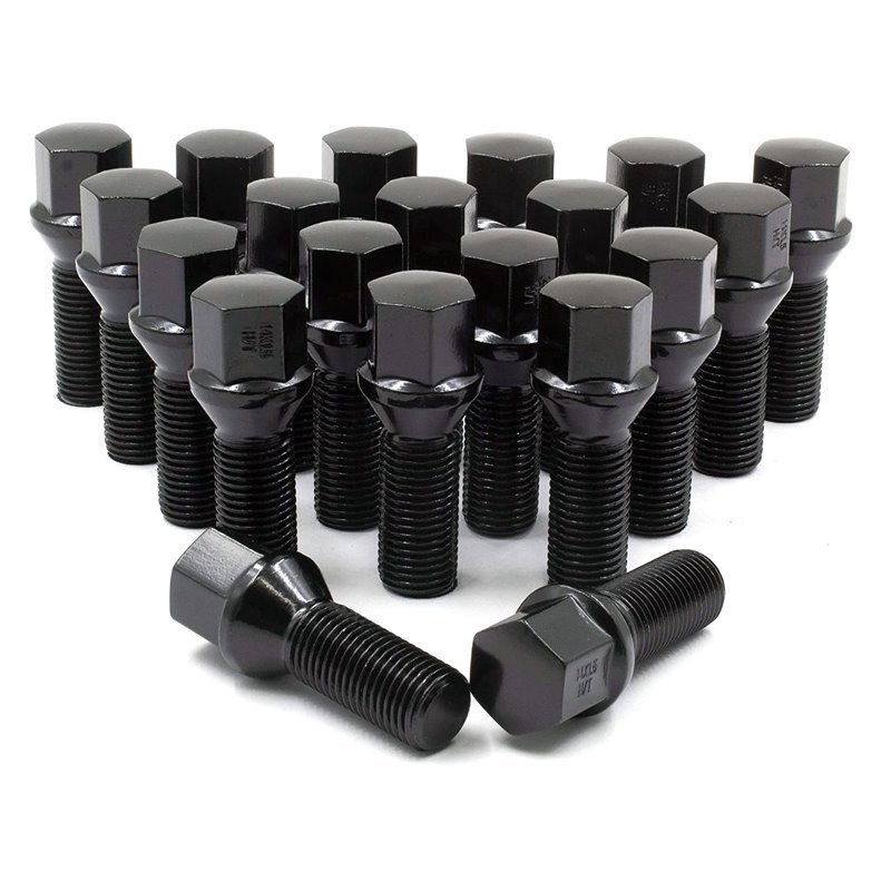 Vis de Roue Noires M15x1.25 (Pack de 20)
