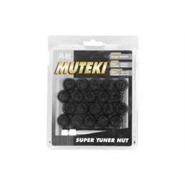 Ecrous MUTEKI 12x1.25 Ouverts Noir