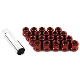 Ecrous MUTEKI 12x1.25 Ouverts Rouge 