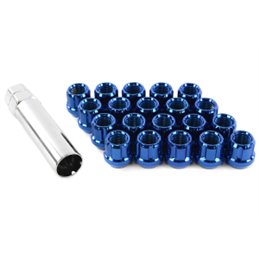 Ecrous MUTEKI 12x1.50 Ouverts Bleu 