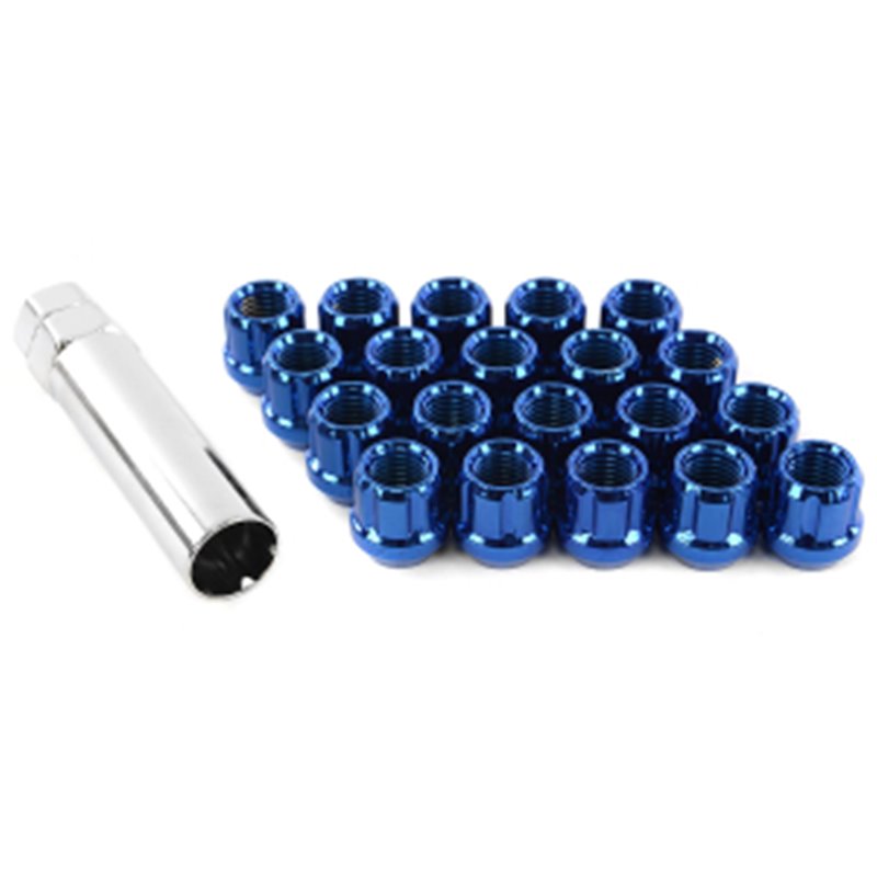 Ecrous MUTEKI 12x1.50 Ouverts Bleu 