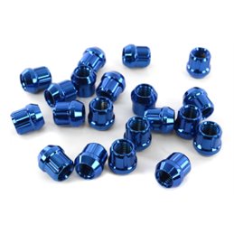 Ecrous MUTEKI 12x1.50 Ouverts Bleu 