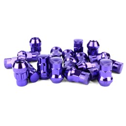 Ecrous SR35 MUTEKI Fermés Chrome Violet 35mm 12x1.25