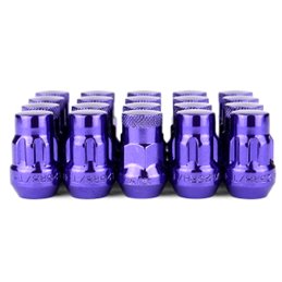 Ecrous SR35 MUTEKI Fermés Chrome Violet 35mm 12x1.25