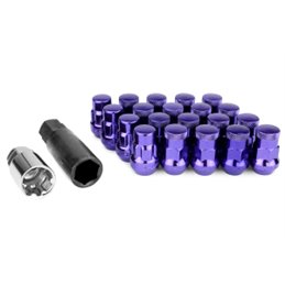 Ecrous SR35 MUTEKI Fermés Chrome Violet 35mm 12x1.50