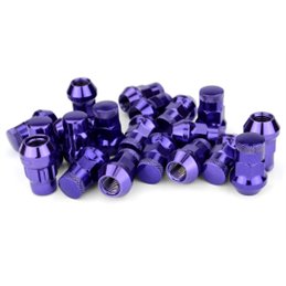 Ecrous SR35 MUTEKI Fermés Chrome Violet 35mm 12x1.50
