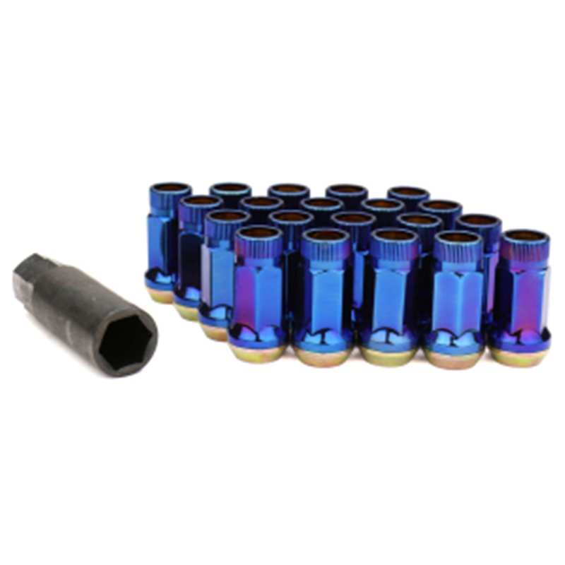 Ecrous SR45R MUTEKI Kit 12X1.5 45mm Bleu Brulé