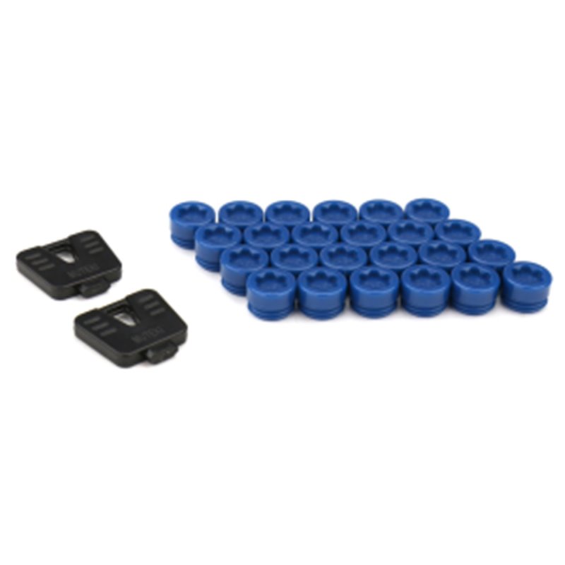 Ecrous SR45R MUTEKI Plastic Caps Bleu