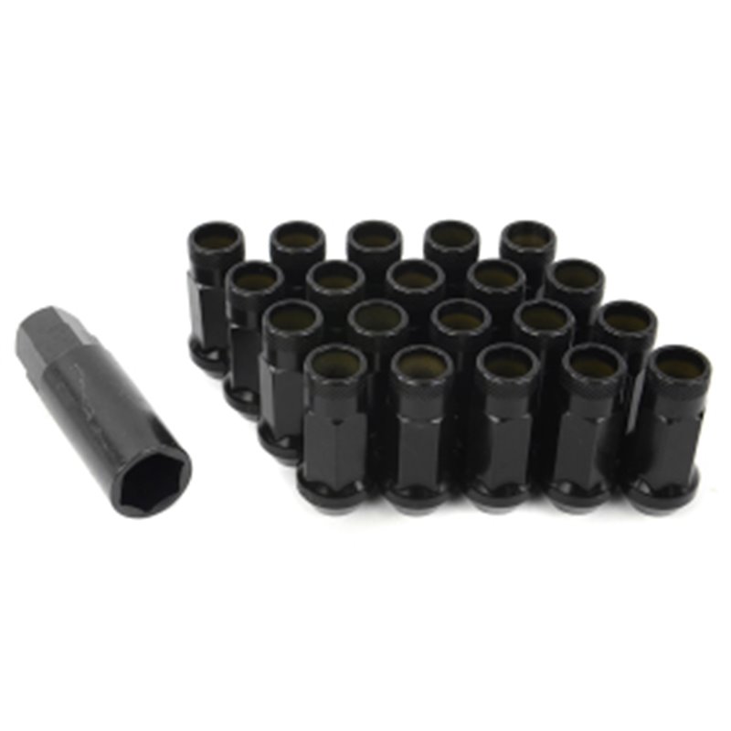 Ecrous SR48 MUTEKI Chrome Noir Ouverts 12X1.50