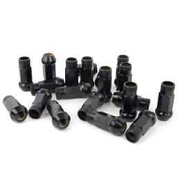 Ecrous SR48 MUTEKI Chrome Noir Ouverts 12X1.50